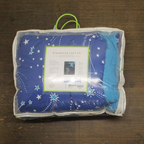 NWT Charter Club Boys Starry Sky 2-Piece Comforter Set Blue Multi Twin / Twin XL - Picture 7 of 10